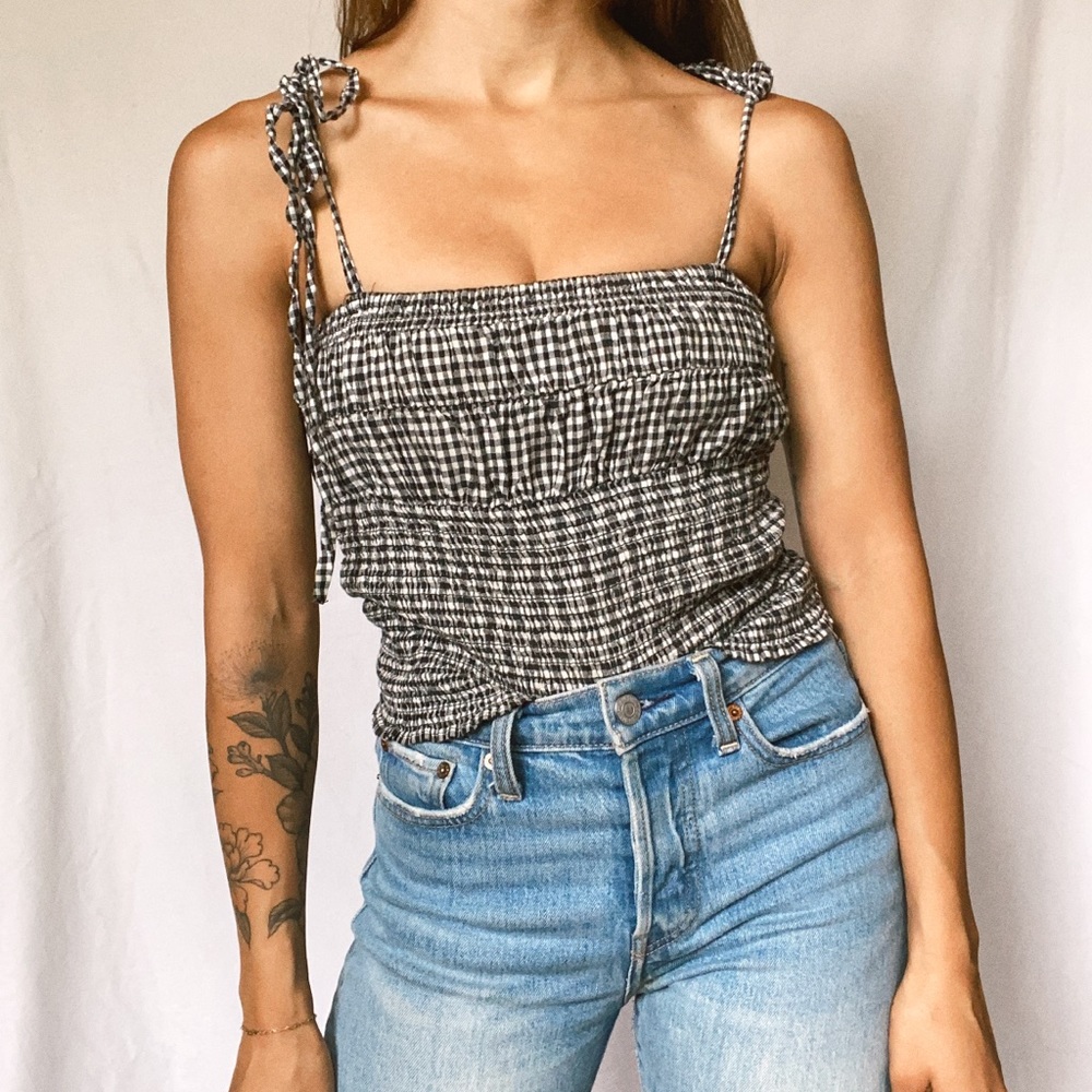Zara gingham top
